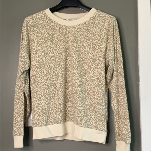american eagle leopard sweatshirt